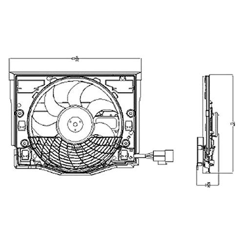 Repuesto Ventilador Radiador Para 325ci 330ci: Convertible
