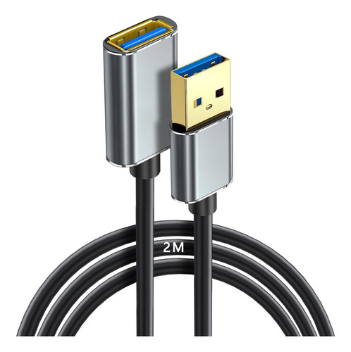 Cable De Datos Usb Conector Macho Alargador Extension 2m