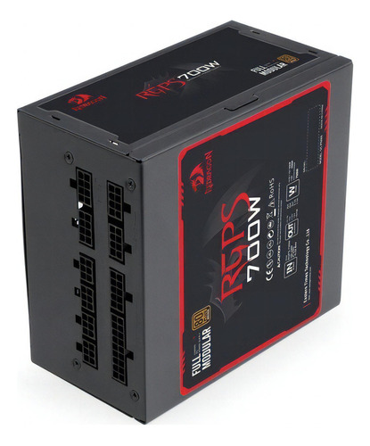 PFC activo completamente modular Redragon RGPS GC-PS005-1 de 700 W, color negro, 110 V/220 V