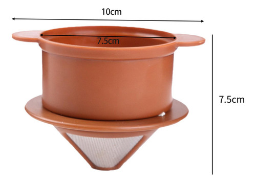 Copo De Filtro De Café Único Copo Cafeteira Aço