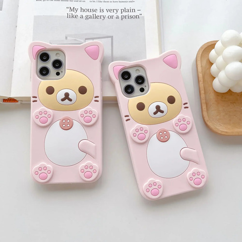 Funda Completa Con Gato Para Moto G Pure, Diseño De Oso De F