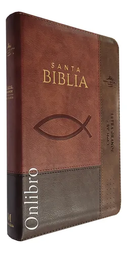 Biblia Letra Grande Indicé Reina Valera 1960 Marrón Pez