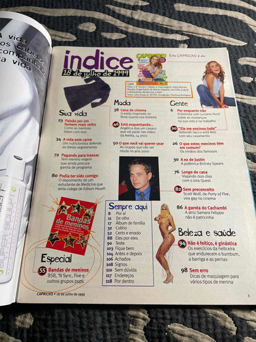 Capricho 99 Déborah Secco Britney Xuxa Five N Sync Jota Quês (Usado)