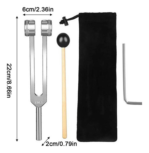 Instrumento De Cura De 128 Hz Diapasões Para Cura Conjunto D