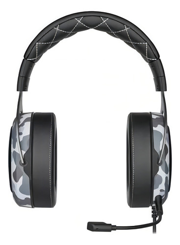 Controladores estéreo hápticos Headset Gamer Hs60, 50 mm, Corsair Usb, color gris