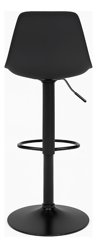 Banqueta Tulip X2 Plástico Regulable Para Cocina Negra Ballsellings