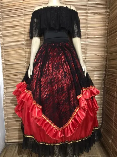 Roupa de pomba gira preta 2025