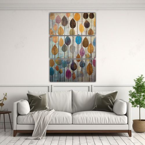 100x150cm Obra De Arte Simétrica En Colores Vivos Abstracto