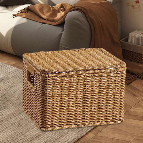Cesta Tejida, Contenedor De 27 Cm X 21,5 Cm X 18 Cm
