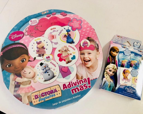 Promo Juego De Adivinanzas Disney + Cartas Frozen Kreker