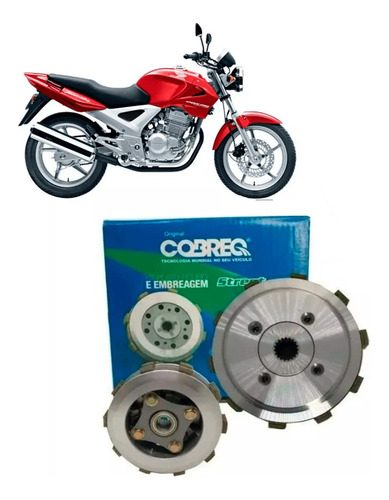 Embreagem Cbx-250-twister-xr-250 Tornado Completa-cobreq Produto De Primeira Linha Original De Montadora