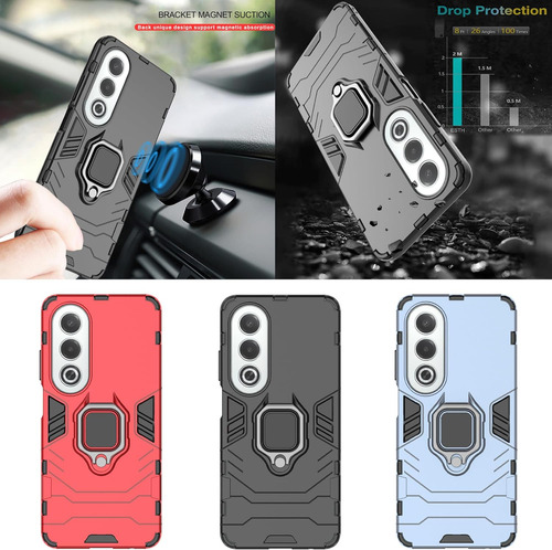Funda Uso Rudo Carcasa Para Oppo A80 5g/a3 Pro/k12x 5g+mica Rojo Oppo A80 5g / Oppo A3 Pro/oppo K12x 5g