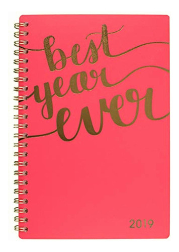 Cambridge 2019 Weekly & Monthly Planner, 5 X 8 Portada Rojo Best Year Ever