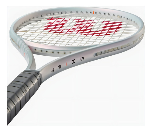 Raqueta Wilson Shift 99L V1 4 3/8 color blanco aperlado WR14551U3 grip 3