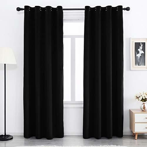 Cortinas Negras De Terciopelo De Píxeles 54 Pulgadas Qbsbz