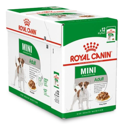 Pouch Royal Canin Mini Adulto 85gr - Caja X 12 Unidades