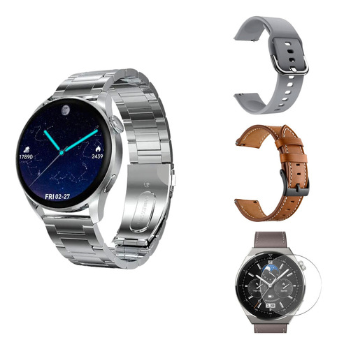 Imagen 1 de 10 de Reloj Inteligente Hombre Gt3 Max Android iPhone Smartwatch