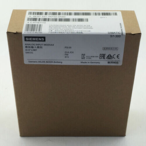 New Siemens 6es7 331-7kf02-0ab0 Module 6es7 331-7kf02-0a Vvh