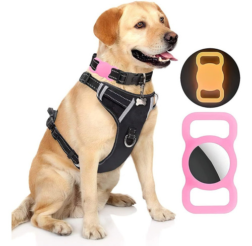 Imagen 2 de 7 de Funda De Silicona Para Correa Perro Compatible Airtag