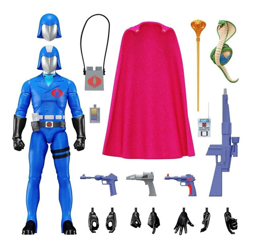 G.i. Joe Ultimates Cobra Commander Action Figure Super 7