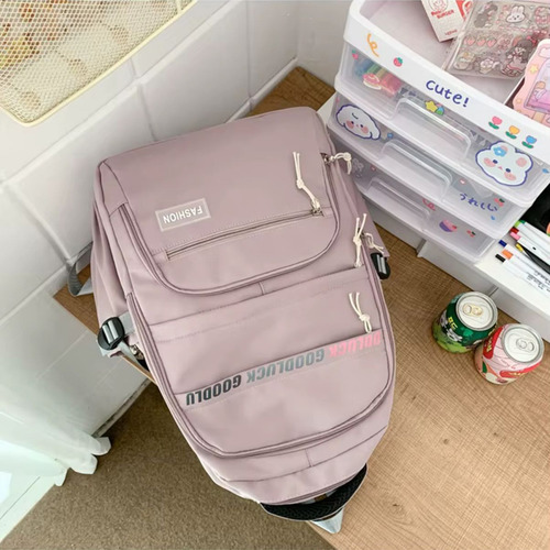 Mochila Espaçosa Grande 25l Moderna Tendencia Sofisticada Cor Vinho Desenho Do Tecido Liso