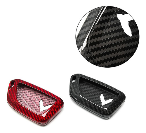 Capa De Chaveiro De Carbono Para Corvette C8 2020-2021