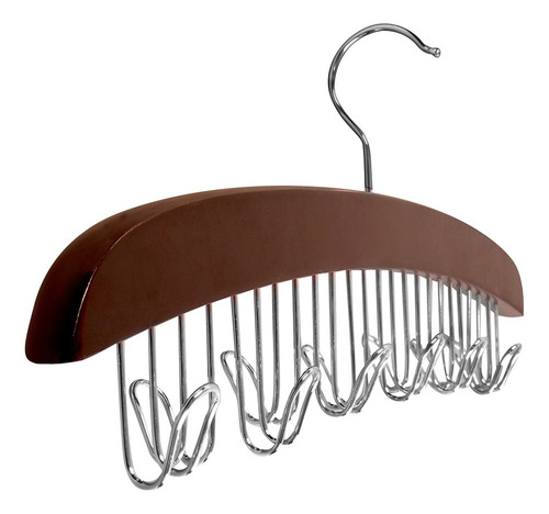 Colgador De 12 Ganchos Negro 40 X 18 Cm