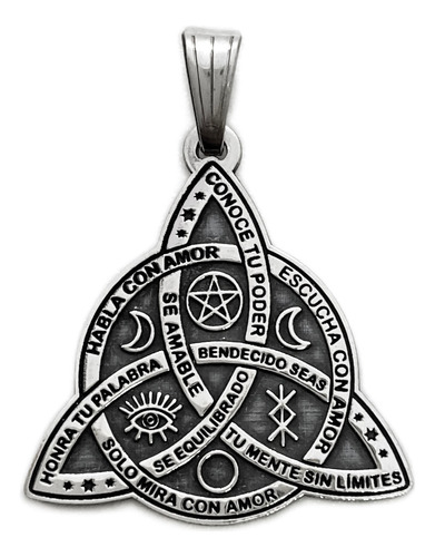 Dije Wicca Nudo Buena Bruja Plata 925 Amuleto (dv164)