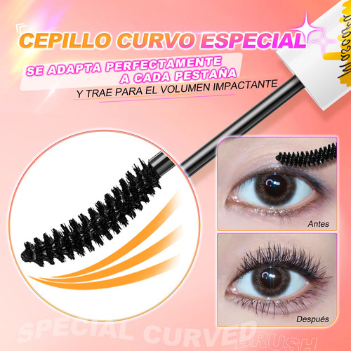 Minimeli Mascara Para Pestañas Voluminizadora Efecto Lash Color Negro