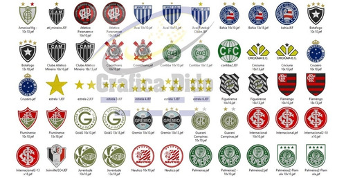 Matriz Bordado Times De Futebol Formato Jef Matrizes