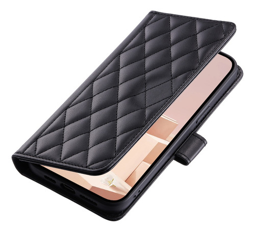 Funda De Piel Sintética De Piel Sintética Con Cuerda Larga Para Colgar Y Cuerda De Muñeca Corta Para Redmi Note 13 Pro 5g