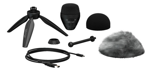 Microfono Behringer Usb Bu5 Cardioide Condensador Negro