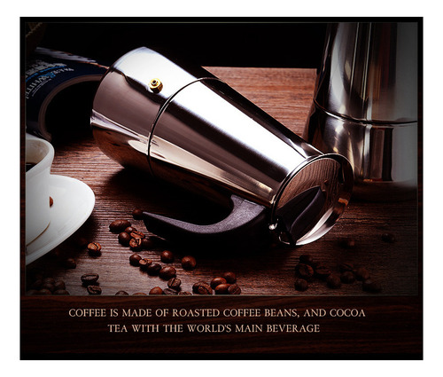 Olla Moka Italiana De Acero Inoxidable Para Café Concentrado