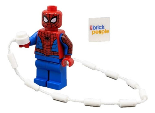 Minifigura De Lego Superheroes: Spiderman Con Telaraña E Imp
