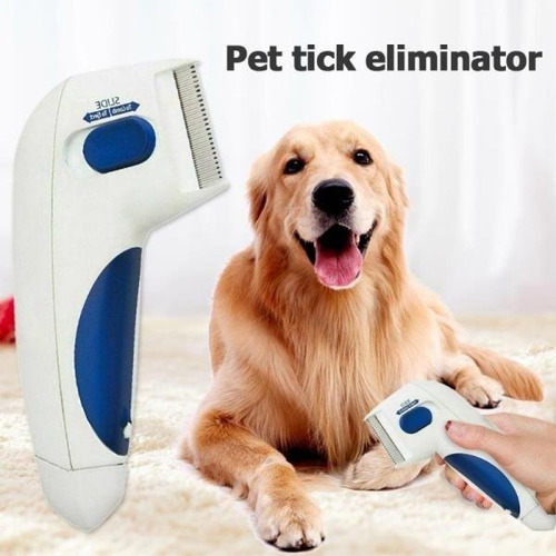 Peine Eléctrico Para Mascotas Mata Pulgas