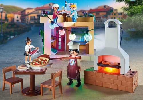 Playmobil 70336 City Life La Pizzeria Original Mundo Manias