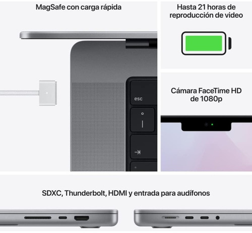 Apple 2021 Macbook Pro (de 16 Pulgadas, Chip M1 Max De Con C (Usado)