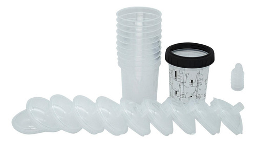 Para Vasos Mezclar Pintura, Revestimientos Desechables 400ml
