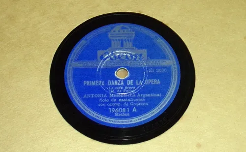 Antonia Merce Primera Danza De La Opera 78 Rpm / Kktus (Usado)