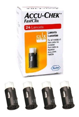 Accu Chek Fastclix Lancetas X24 U