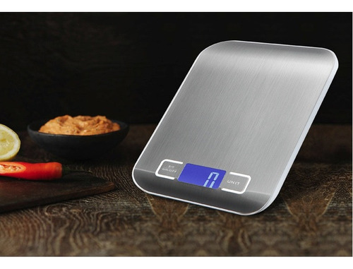 Báscula digital de acero inoxidable de lujo para dieta, 10 kg de precisión, capacidad máxima de 10 kg