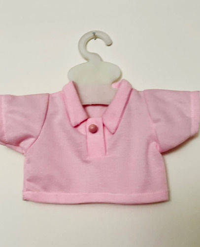 Camiseta Rosada Tipo Polo  Muñecas De 18  Tipo American Girl