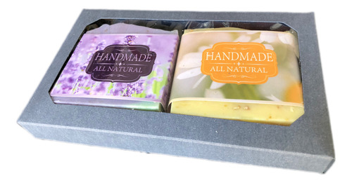 Jabones Artesanales 100% Natural 2 Jabones + Caja