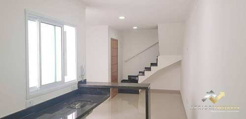 Cobertura Com 2 Dormitórios À Venda, 110 M² Por R$ 410.000,00 - Vila Gilda - Santo André/sp - Co0192