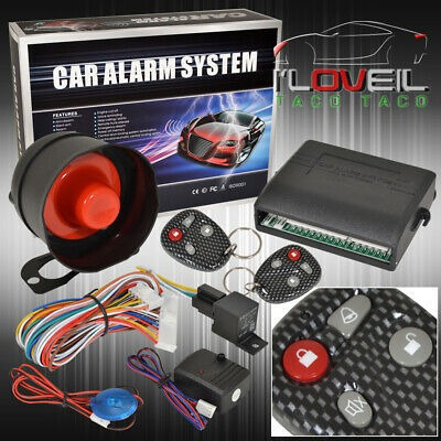 For Honda Mazda Jdm Security Remote Car Alarm System + 2 C
