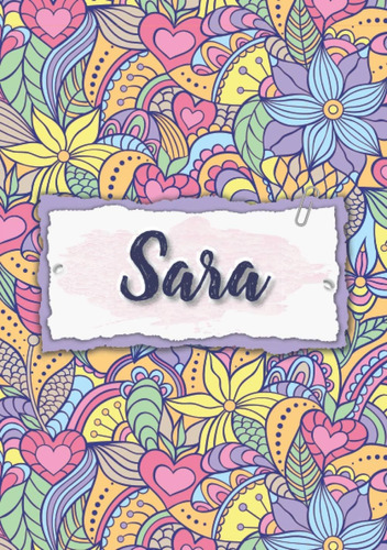 Libro: Sara: Cuaderno A5 | Nombre Personalizado Sara | Regal