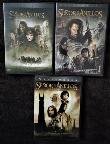 El Señor De Los Anillos 3 Películas (dvd)  Colección