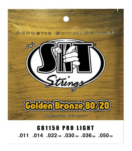 Encordado Sit Gb1150 Golden Bronze Para Acustica Pro Light