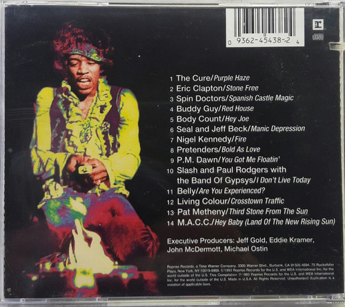 Cd Stone Free Jimmy Hendrix The Cure Slash The Pretenders 93 (Usado)