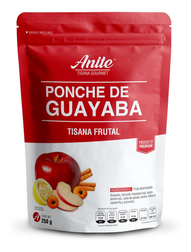 Ponche De Guayaba Tisana Frutal Te Premium 100% Natural 250g